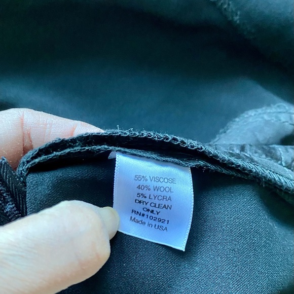 NWT$238 DEVELOPMENT by PHLLIP LIM Black Mini Skirt 4 Satin Ribbon Accent - Picture 5 of 5